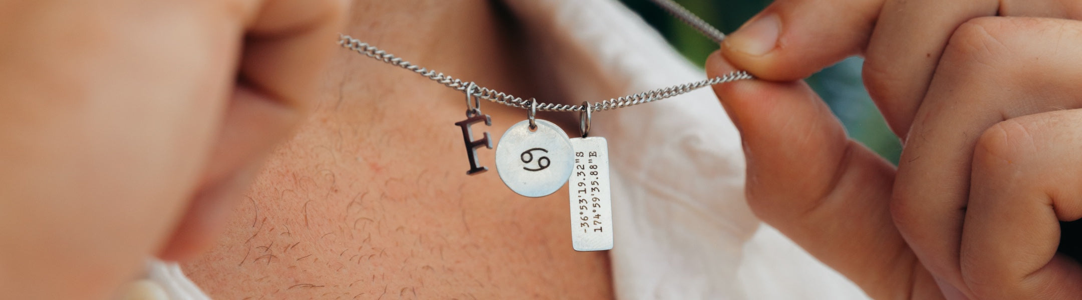 Customized on sale charm necklace