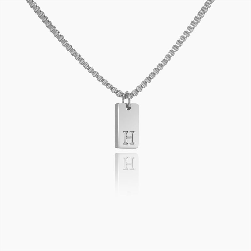 Elegant Initial Charm Single Necklace